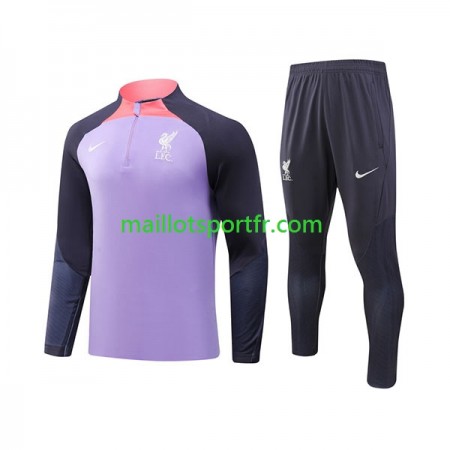Liverpool Ensemble Sweat d'entrainement Violet 2023/24